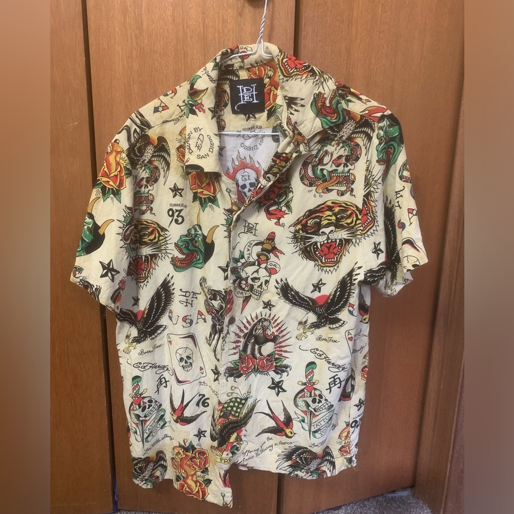 Ed hardy vintage shirt y2k